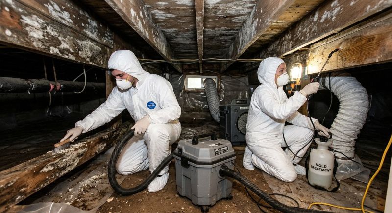 Crawl Space Mold Removal in Bergen County, NJ